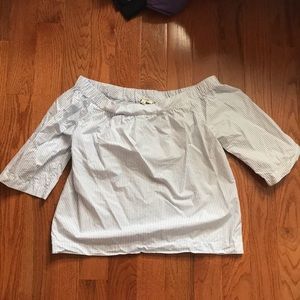 Madewell off the shoulder shirt